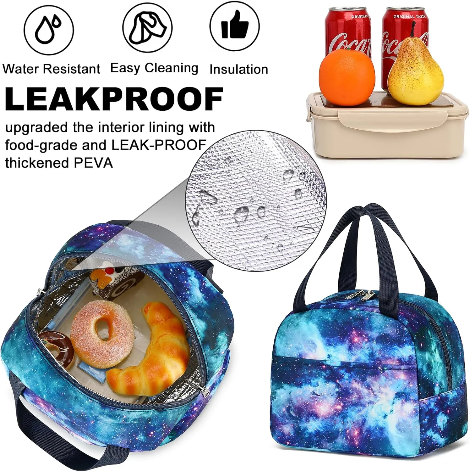 LEDAOU Backpack for Kids Boys Girls School Bags Teen Bookbags Set School Backpack with Lunch Box and Pencil Case