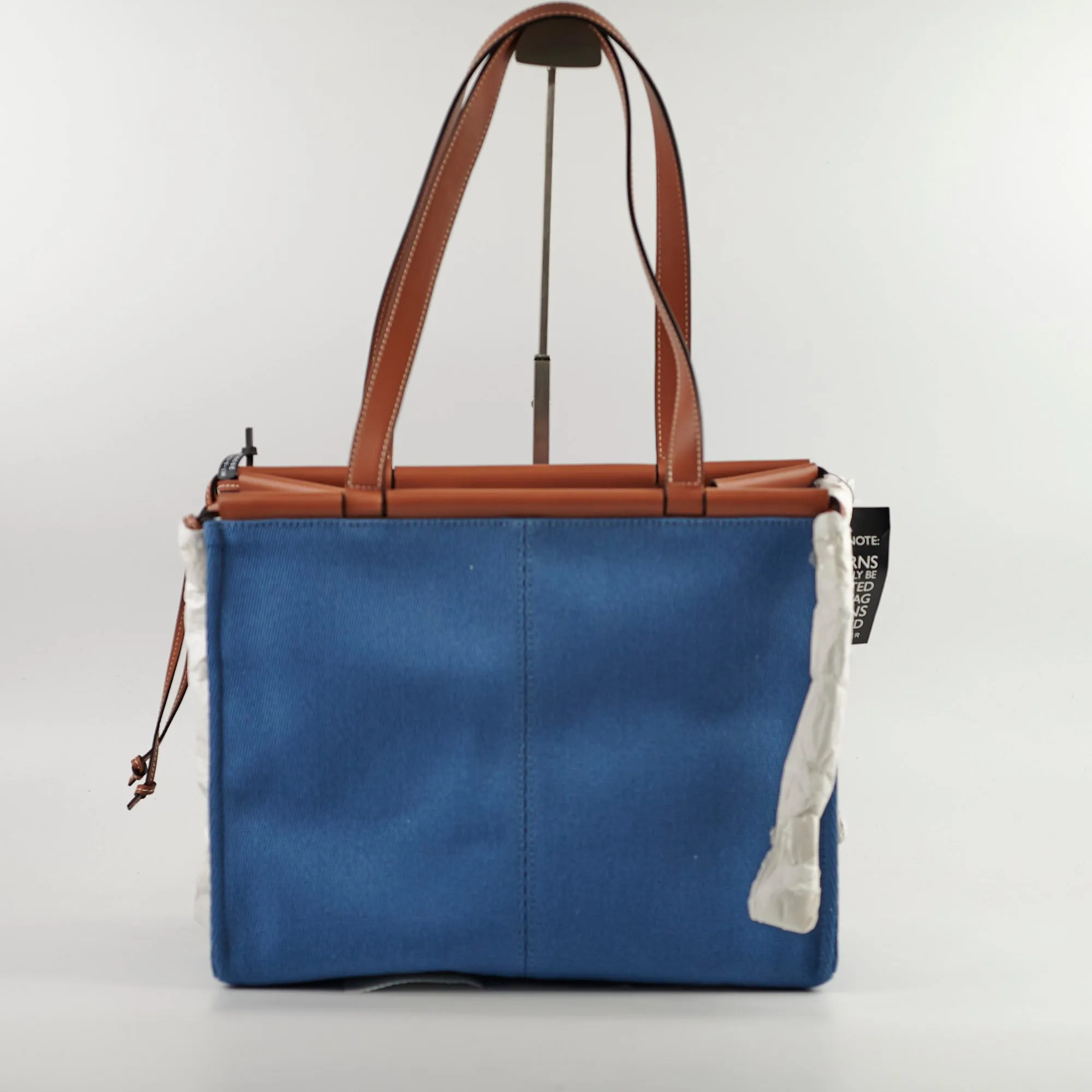 Loewe Canvas Cushion Large Tote Blue/Tan