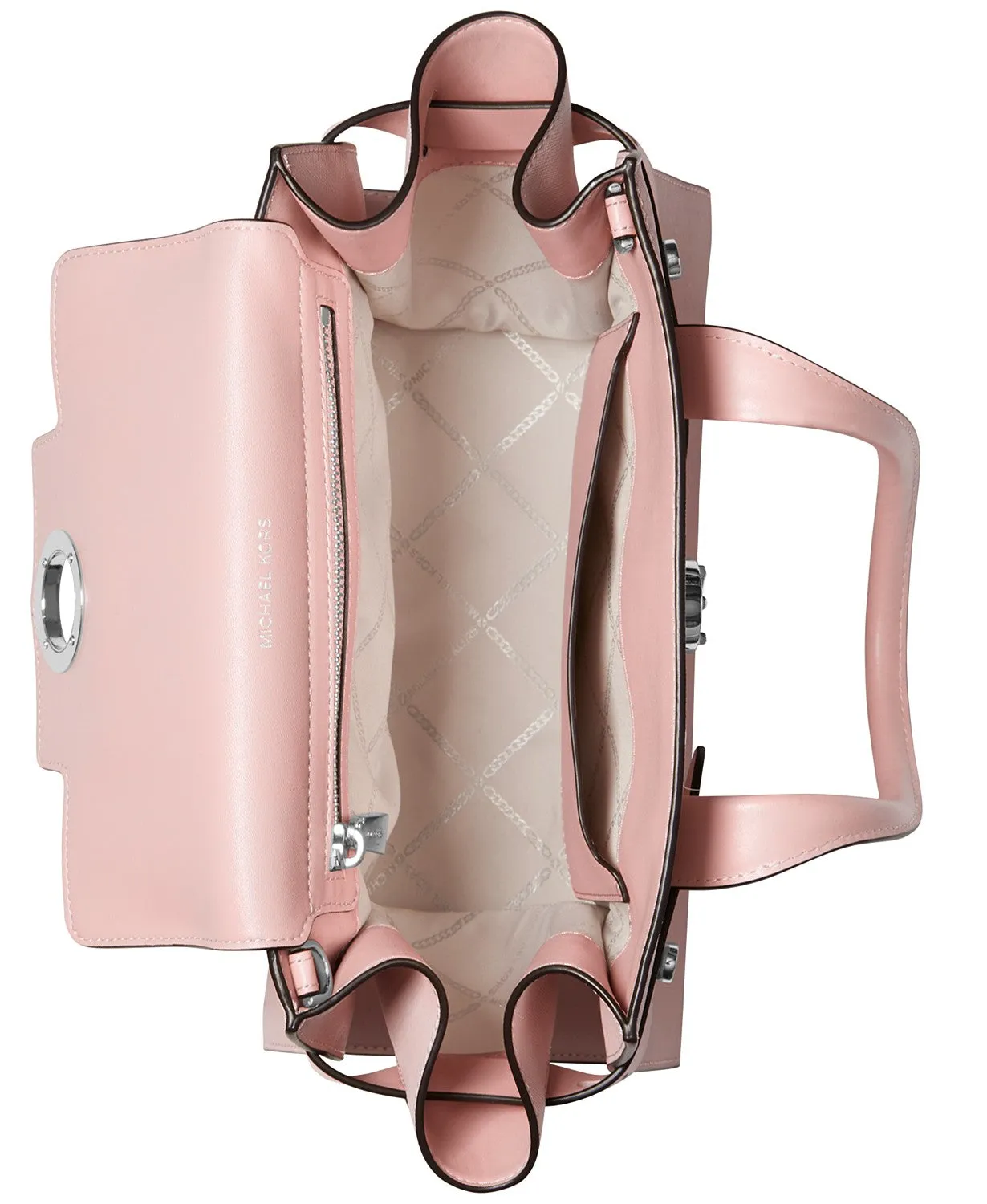 Michael Kors Carmen Small Flap Belted Leather Satchel