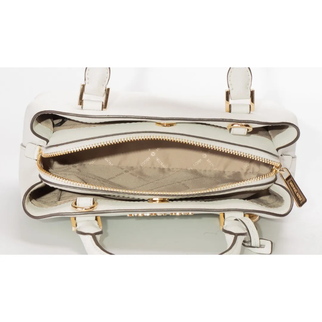 Michael Kors White Savannah Satchel