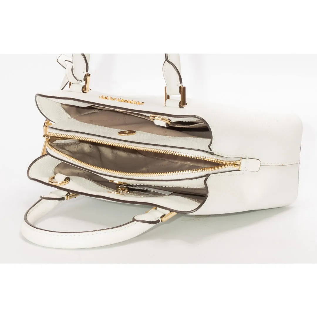 Michael Kors White Savannah Satchel