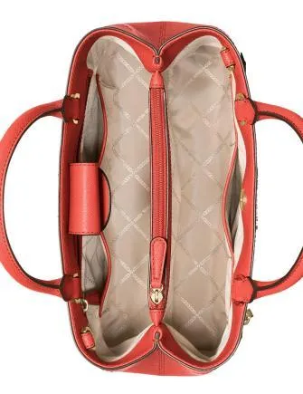 Michael Michael Kors Hailee Crossgrain Leather Satchel