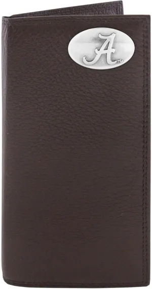 NCAA Alabama Crimson Tide Pebble Grain Leather Roper Concho Wallet