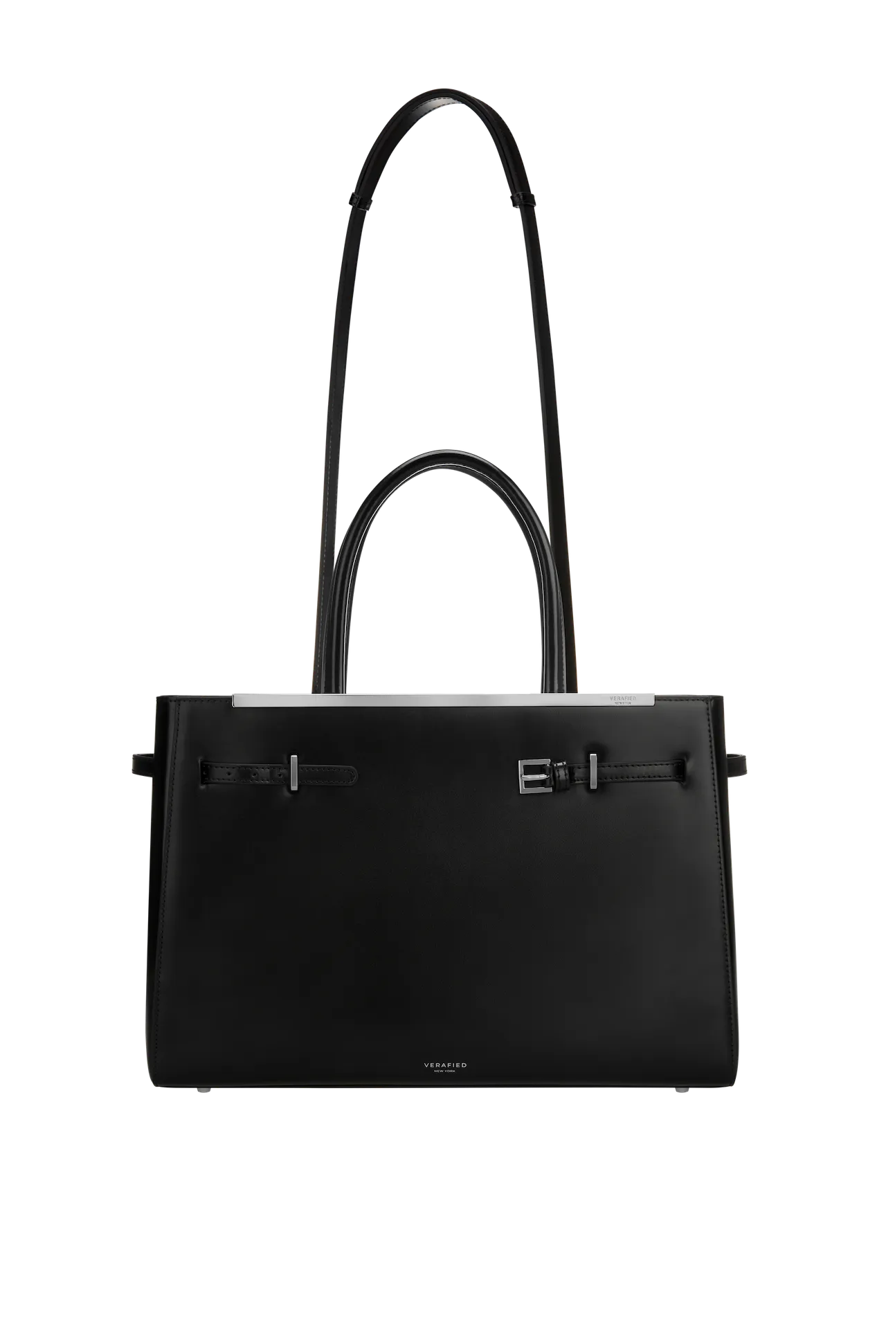 Noir Leather Book Tote Bag 33