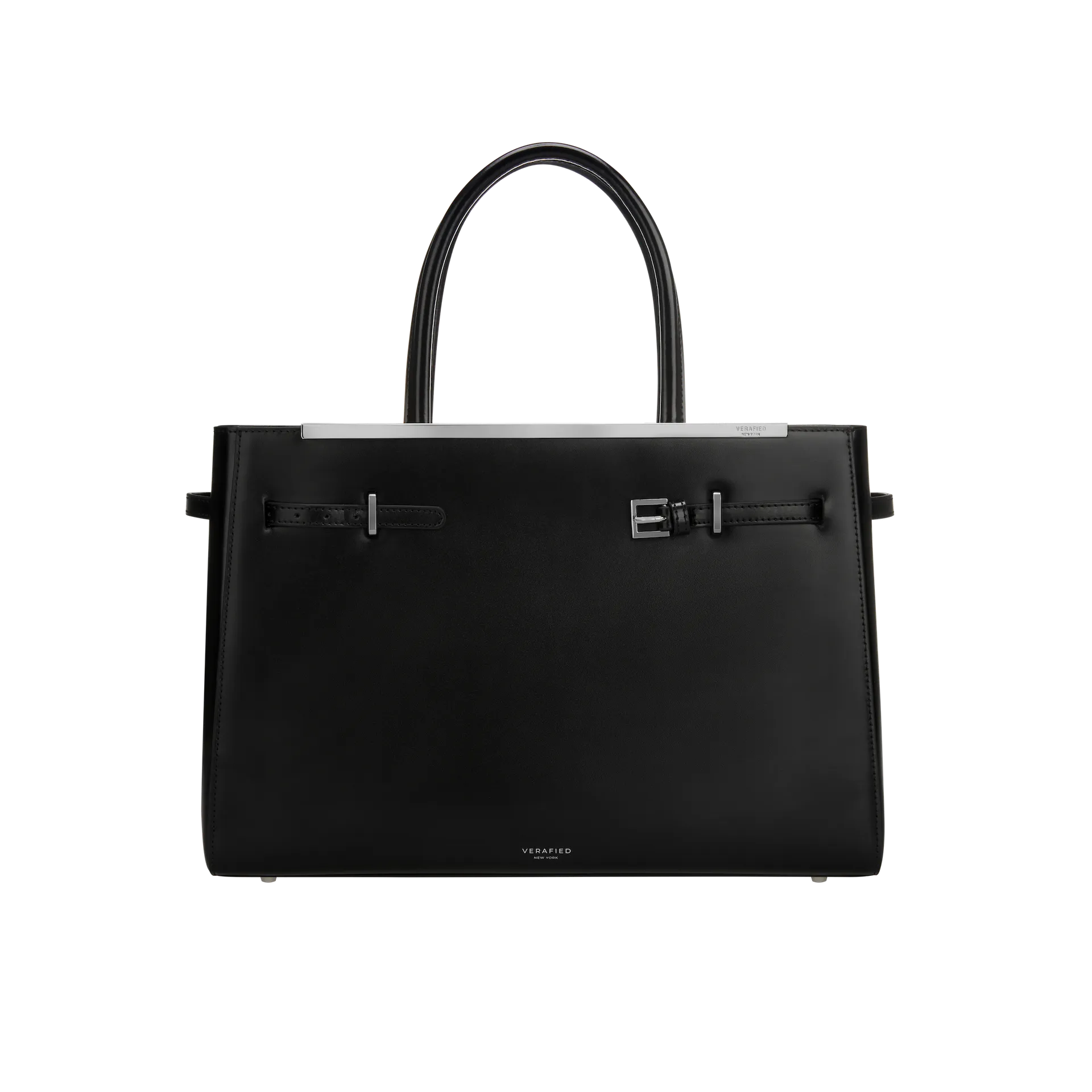 Noir Leather Book Tote Bag 33