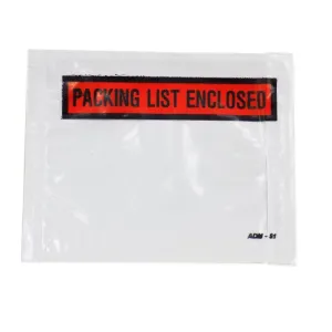 Packing List Enclosed Pressure Sensitive Envelope Self Adhesive for Invoice Bags (Pack of 1000) - PSEP