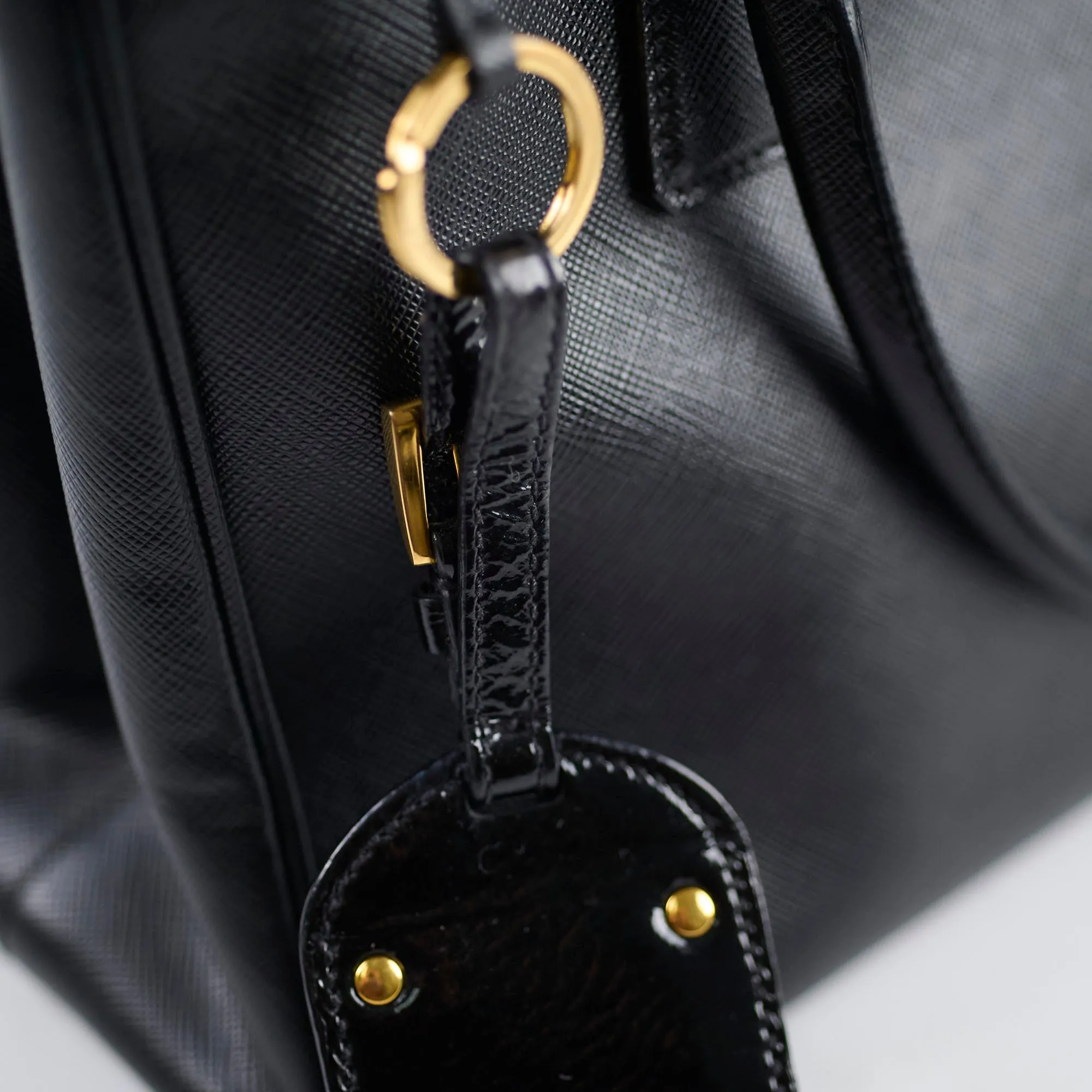 Prada Galleria Saffiano Leather Tote Black