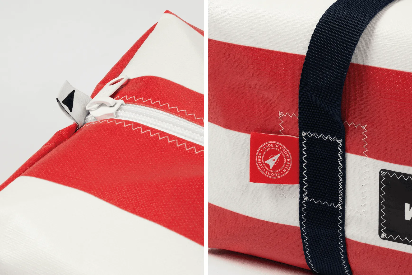 Red Small Holdall (30L) - Classic Stripe