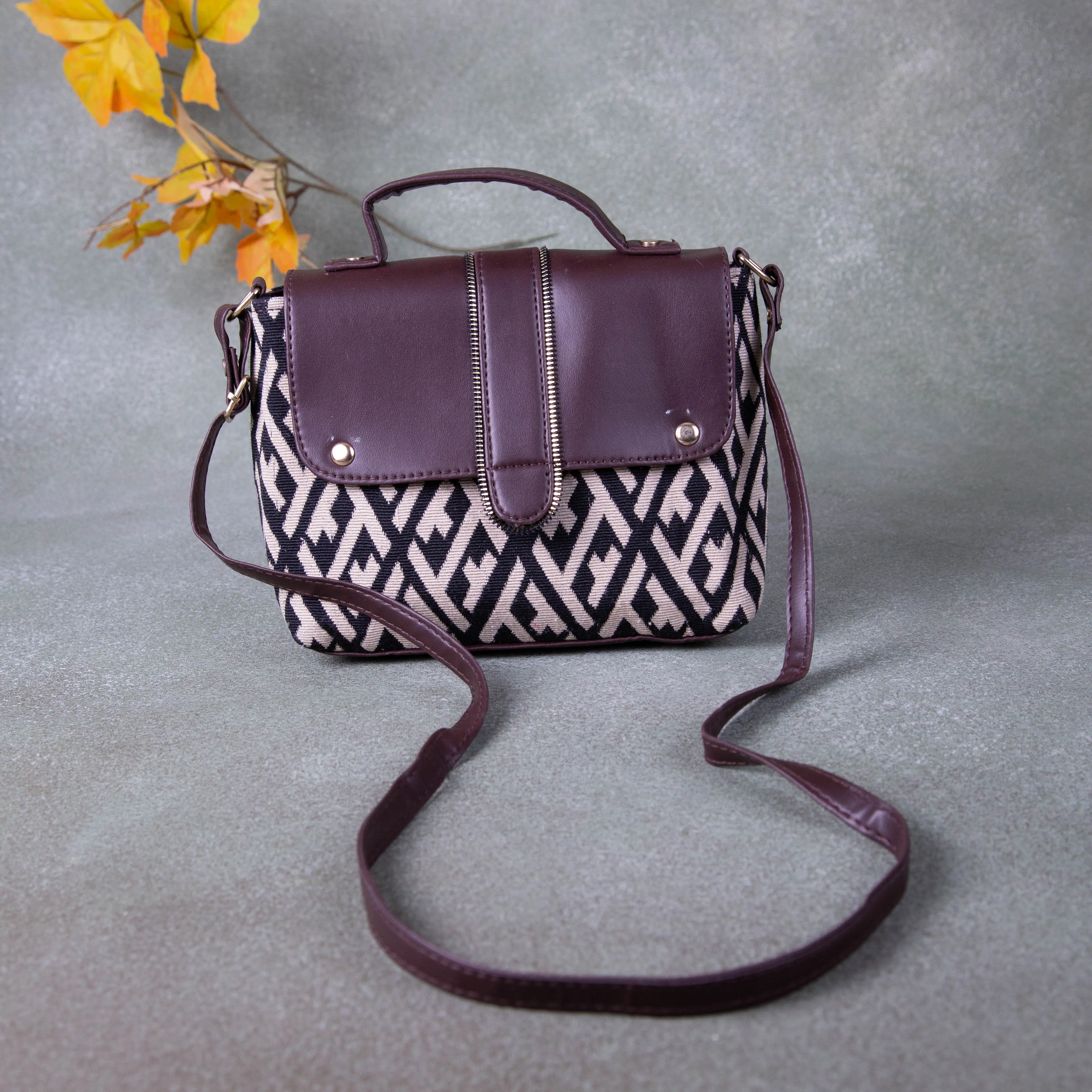 Regular Slings Black with White Prints