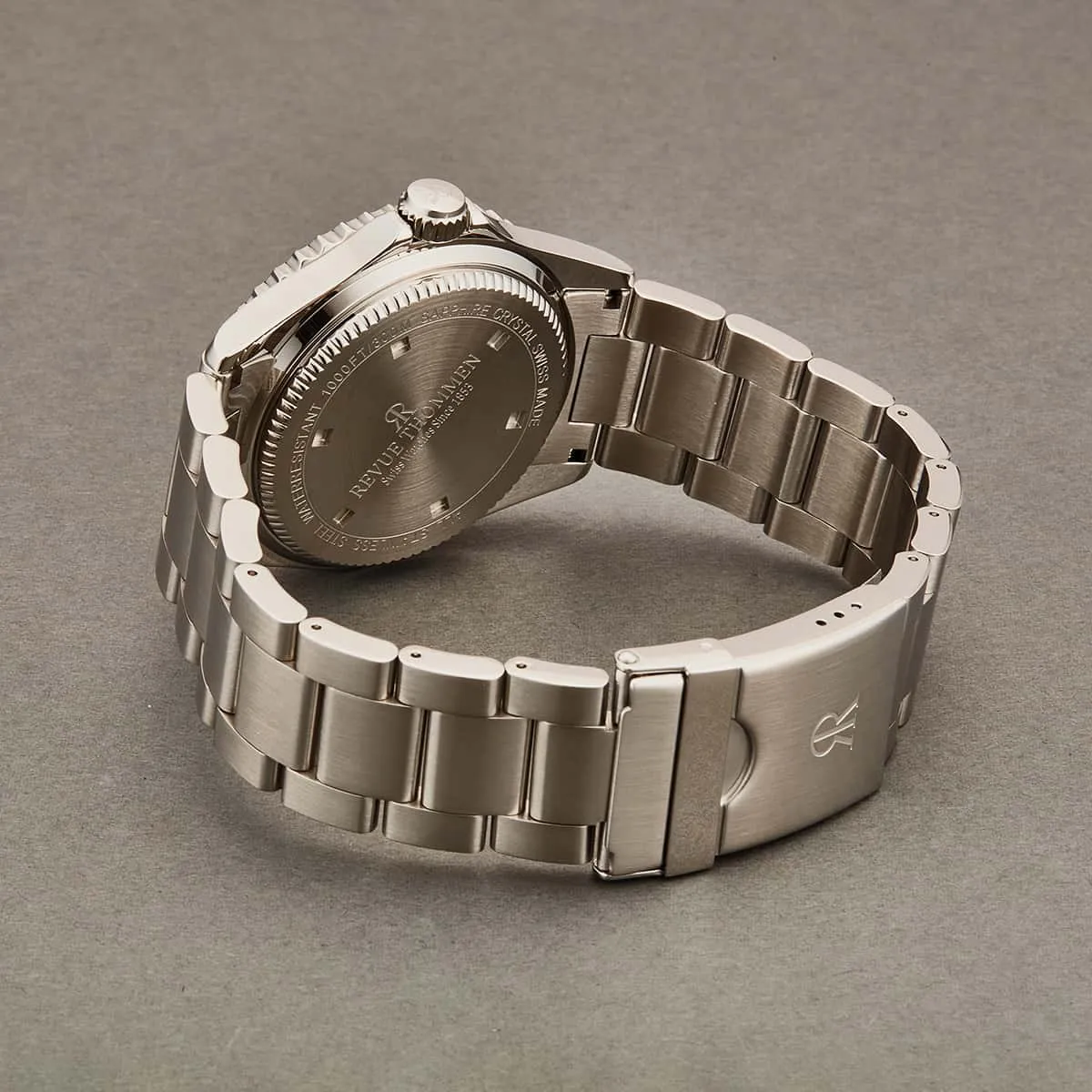 Revue Thommen Men's 17571.2124 'Diver' Silver Dial Stainless Steel Bracelet Swiss Automatic Watch