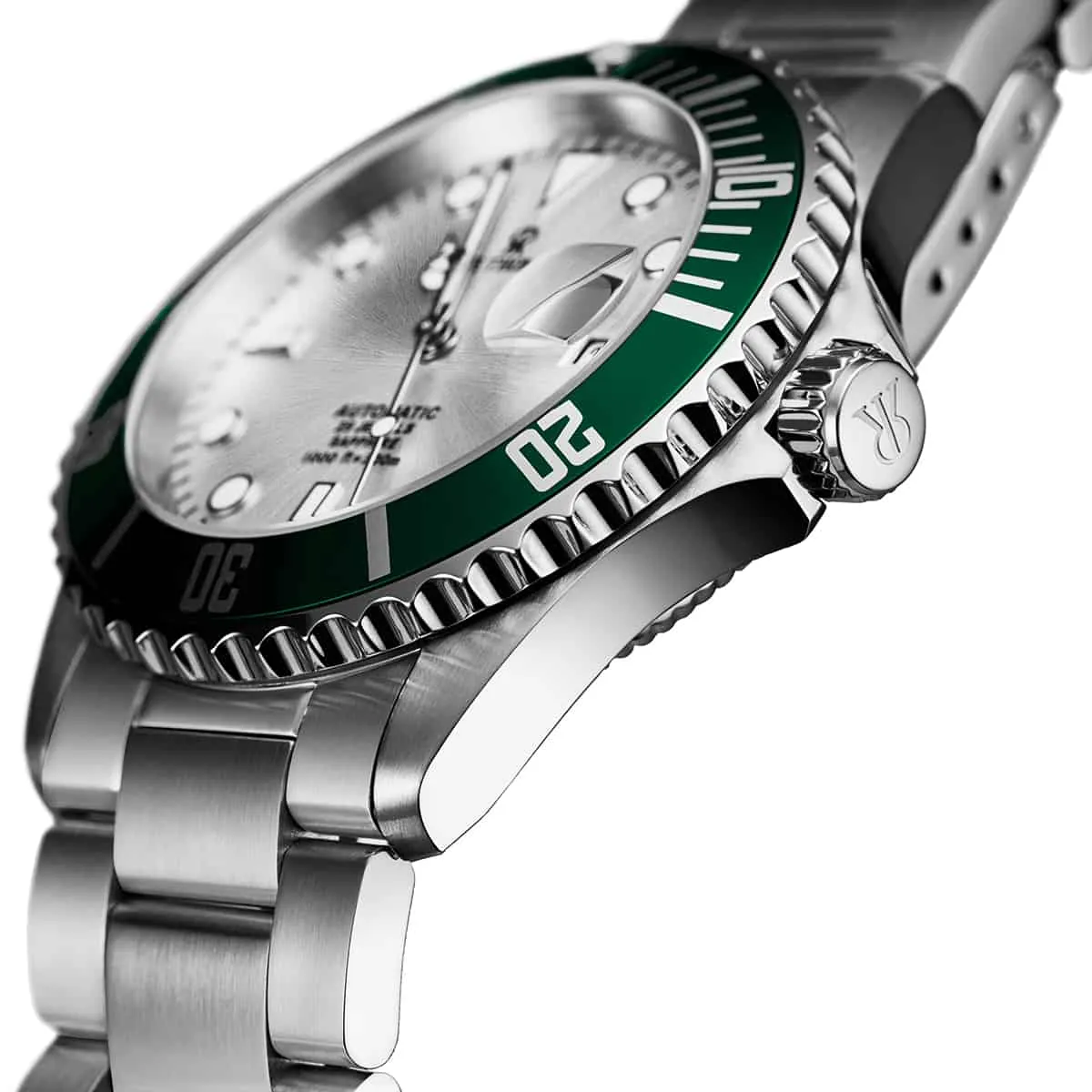 Revue Thommen Men's 17571.2124 'Diver' Silver Dial Stainless Steel Bracelet Swiss Automatic Watch