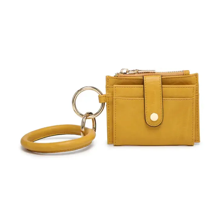 Sammie Mustard Mini Snap Wallet w/ Ring