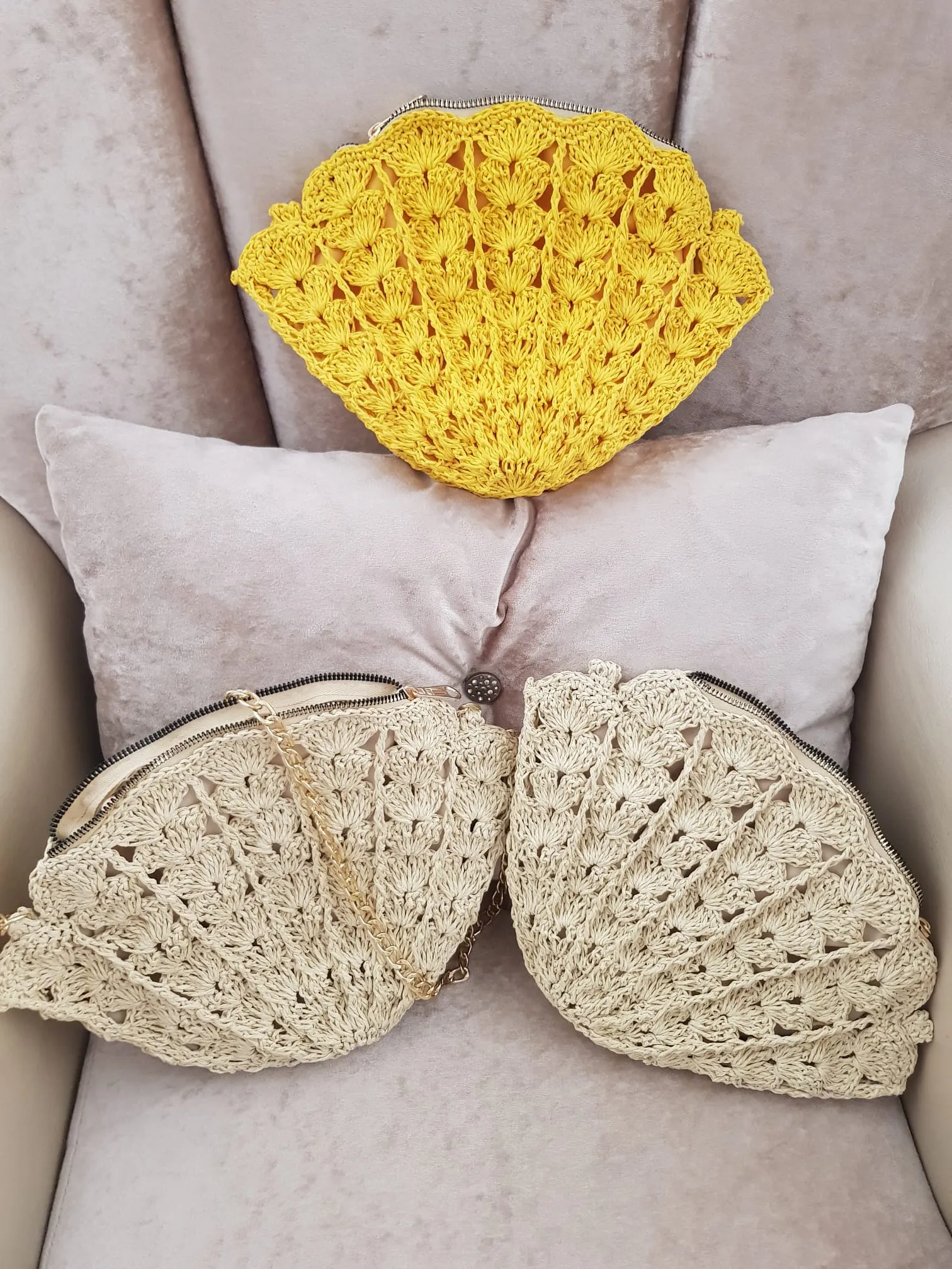 Shell Evening Wedding Party Clutch Bag Purse (LIGHT BROWN)