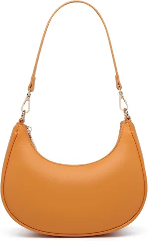 Shoulder Bags for Women, Cute Hobo Tote Handbag Mini Clutch Purse with Zipper Closure