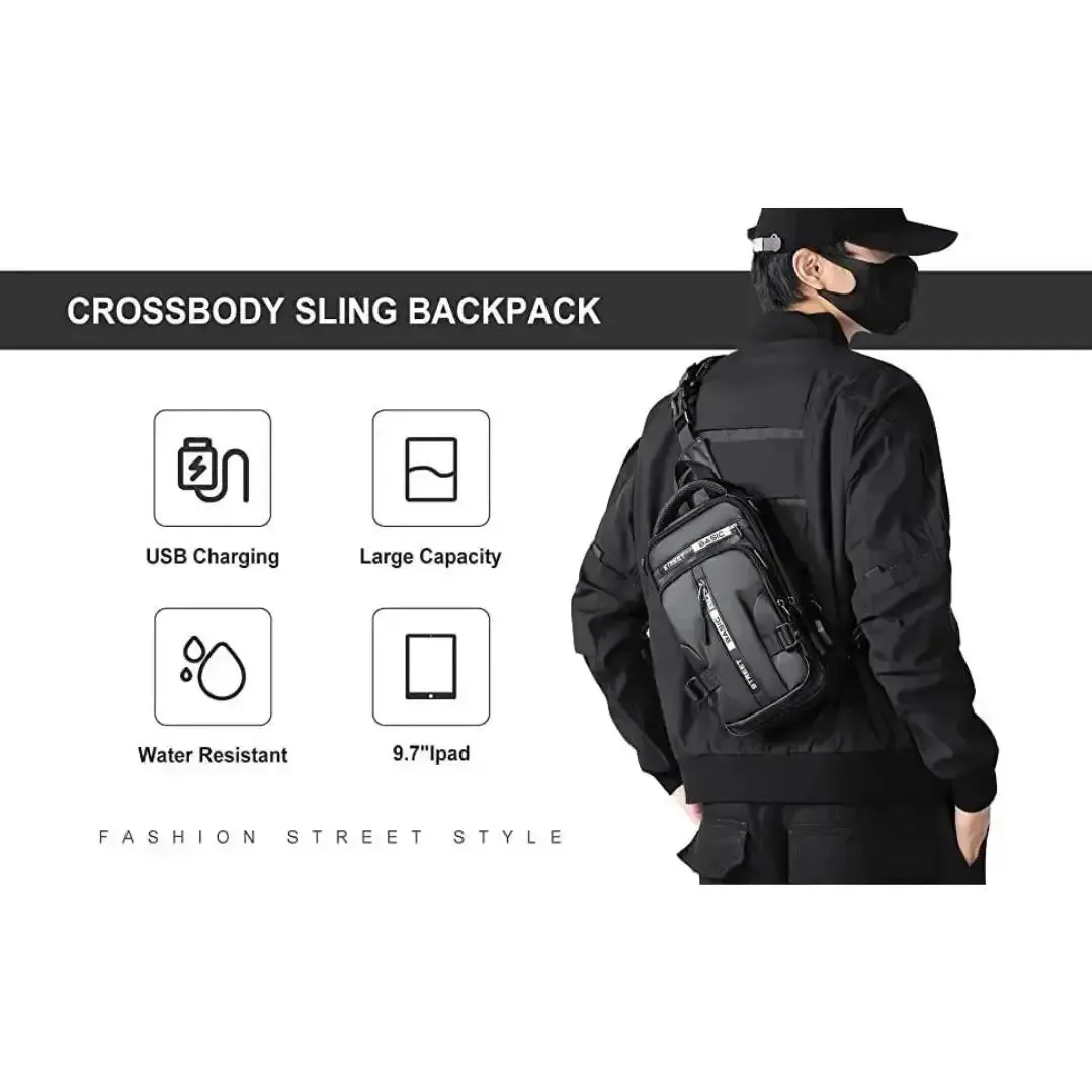 Sling Bag with USB Charging Port