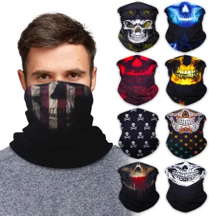 Sojourner Neck Gaiter, Bandana, Buff (9 Pack) - Face Cover for Men, Women, and Teens - Neck Warmer UV Sun Protection Gator