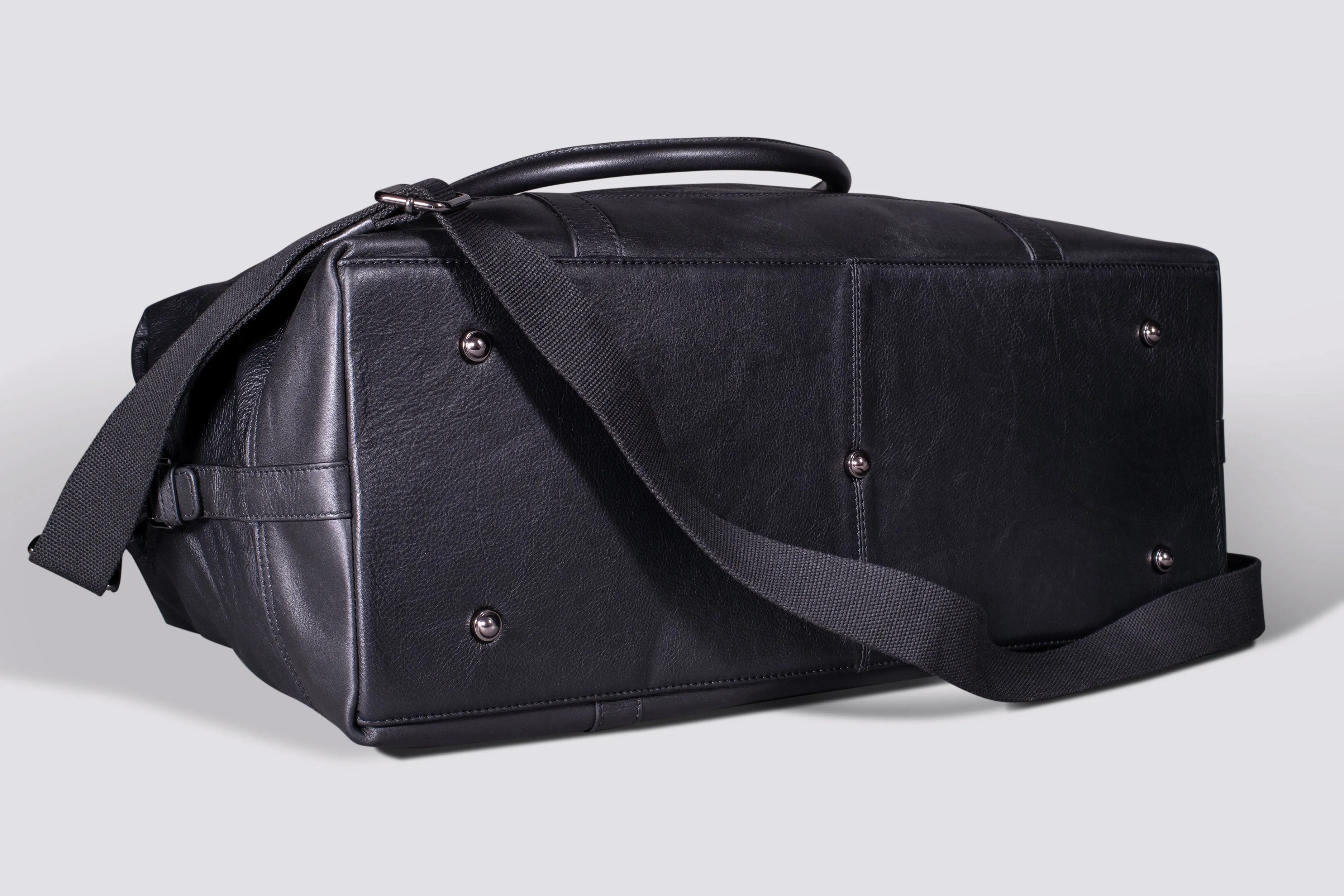 Somerset Holdall | Black Leather Large