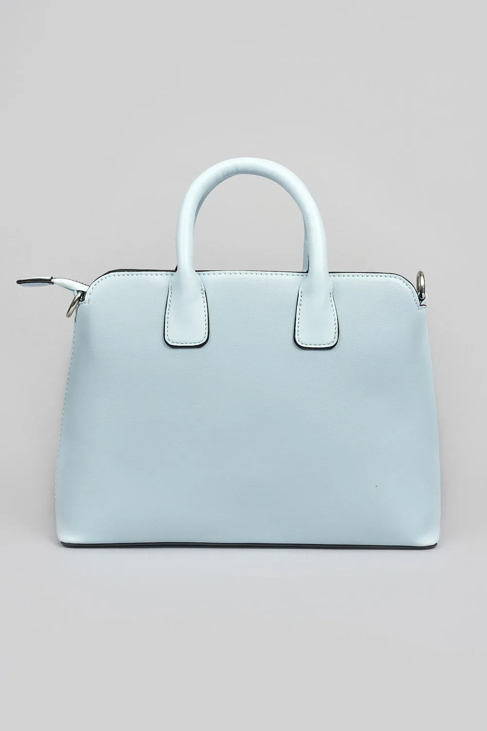 STITCH PU STRUCTURED HANDBAG