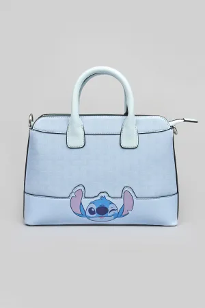 STITCH PU STRUCTURED HANDBAG