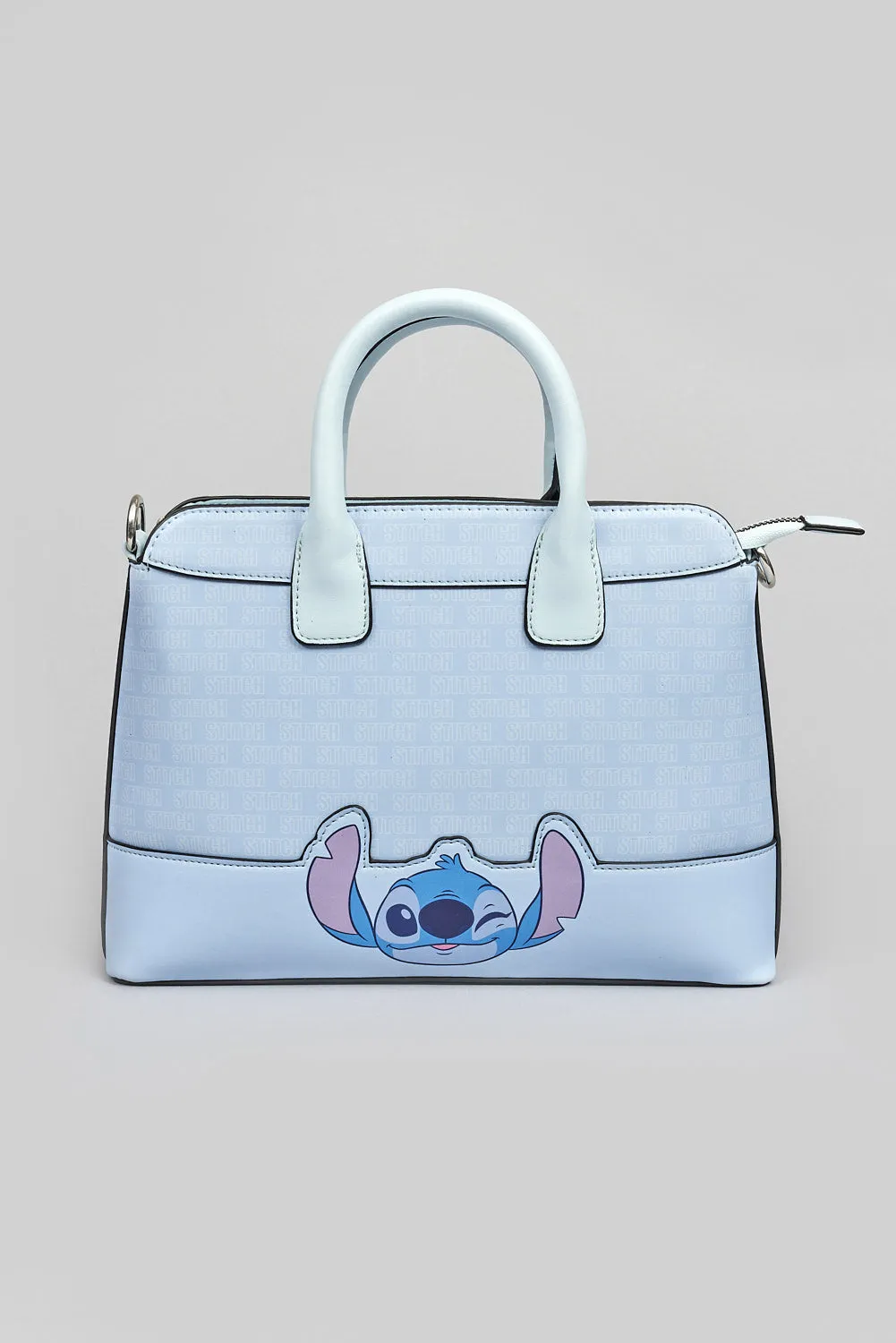 STITCH PU STRUCTURED HANDBAG
