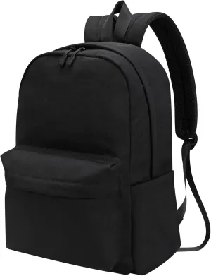 Travel Backpack for Men and Women,Classic Mini Backpack,Hiking, Lightweight Casual College Bookbag Daily Bag Daypack for Travel,Work,Gym (Black)