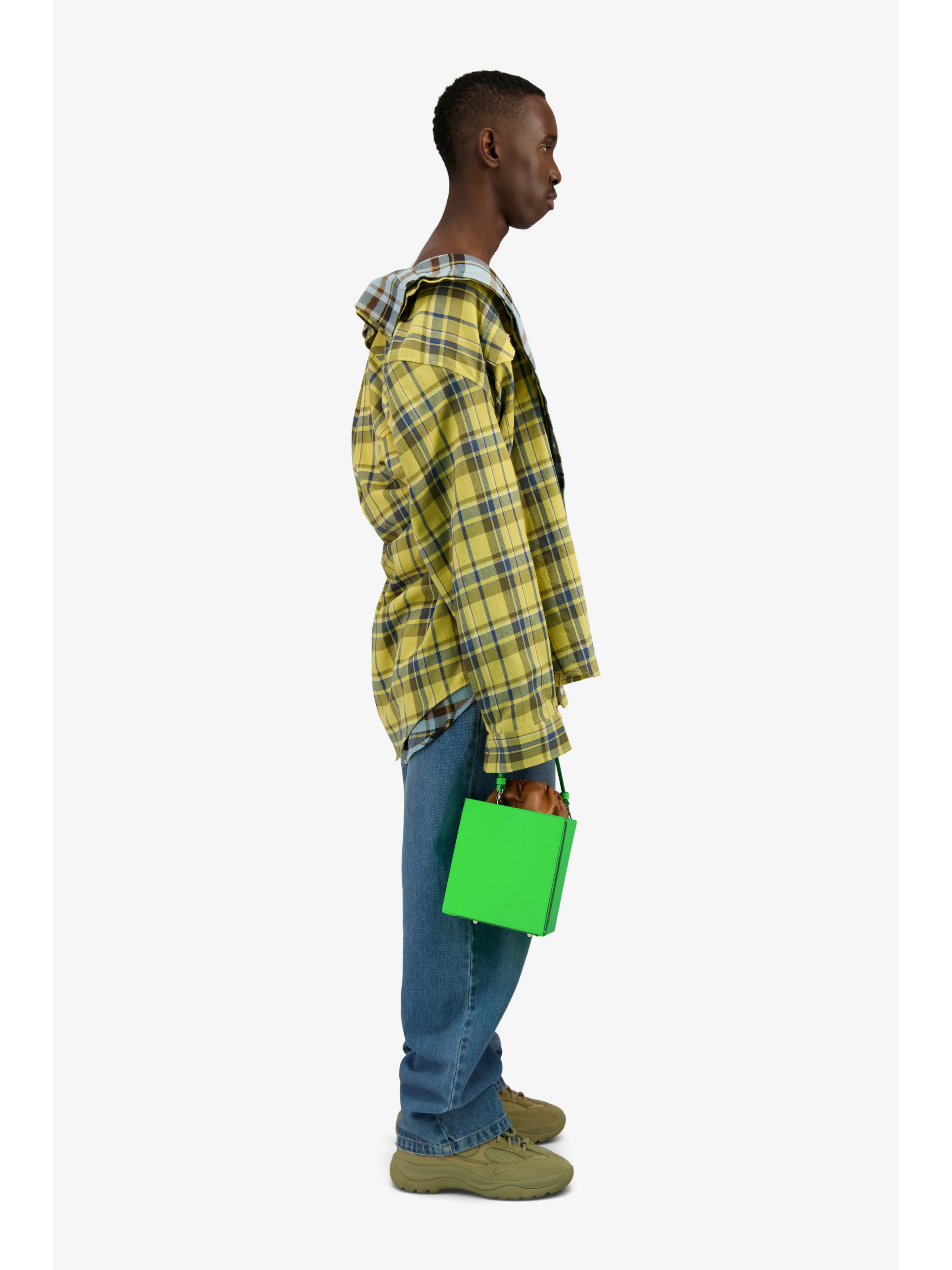 Triangle Bag Neon Green L