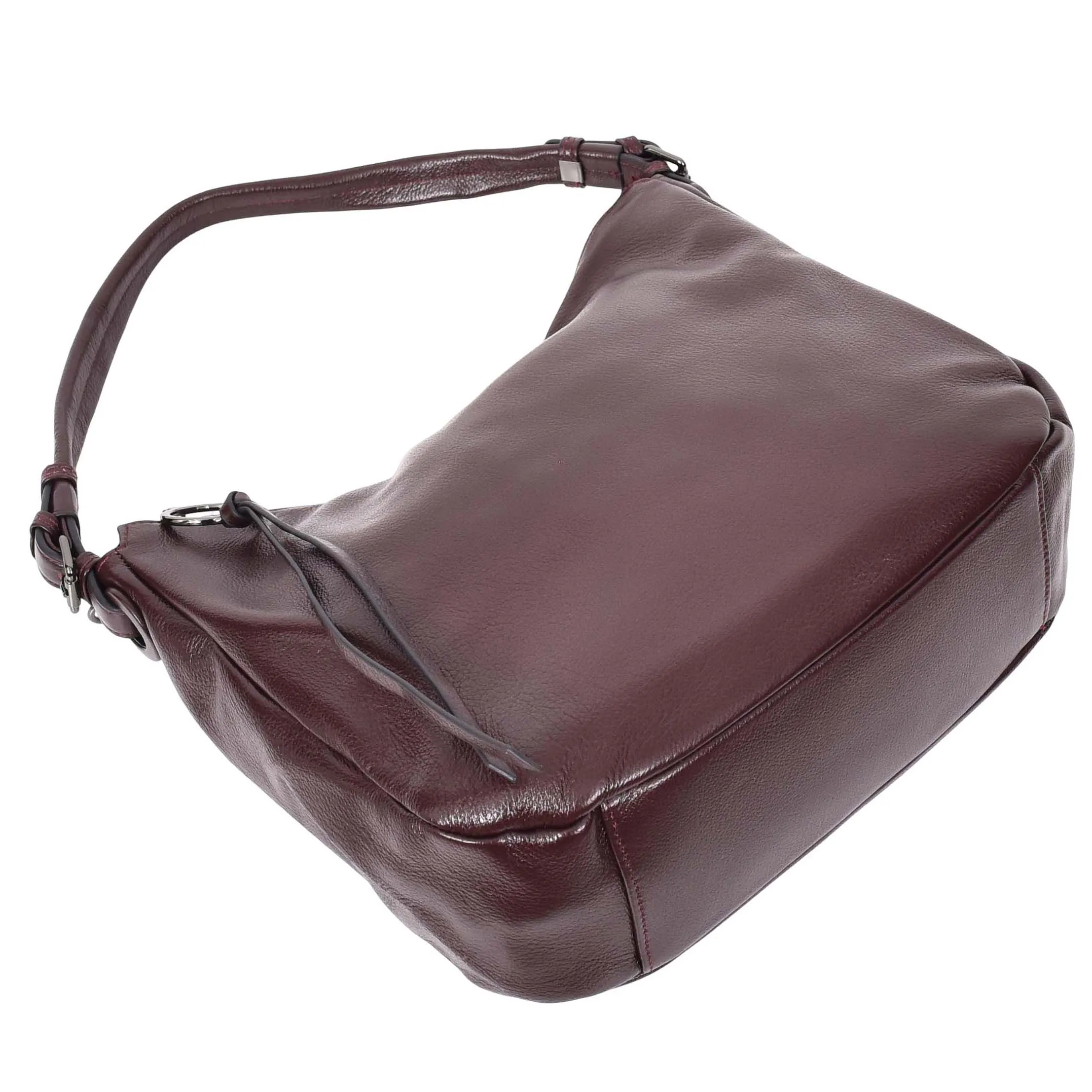 Womens Leather Hobo Handbag Soft Large Multi Straps Zipper Shoulder Bag A202 Purple