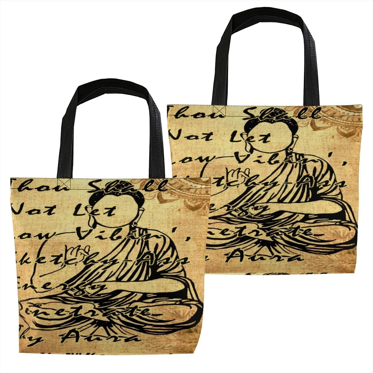 Women's Men Large Kitchen Reusable Grocery Bags Shoulder Bags With Zipper Beach Shopping Bag for Outdoors