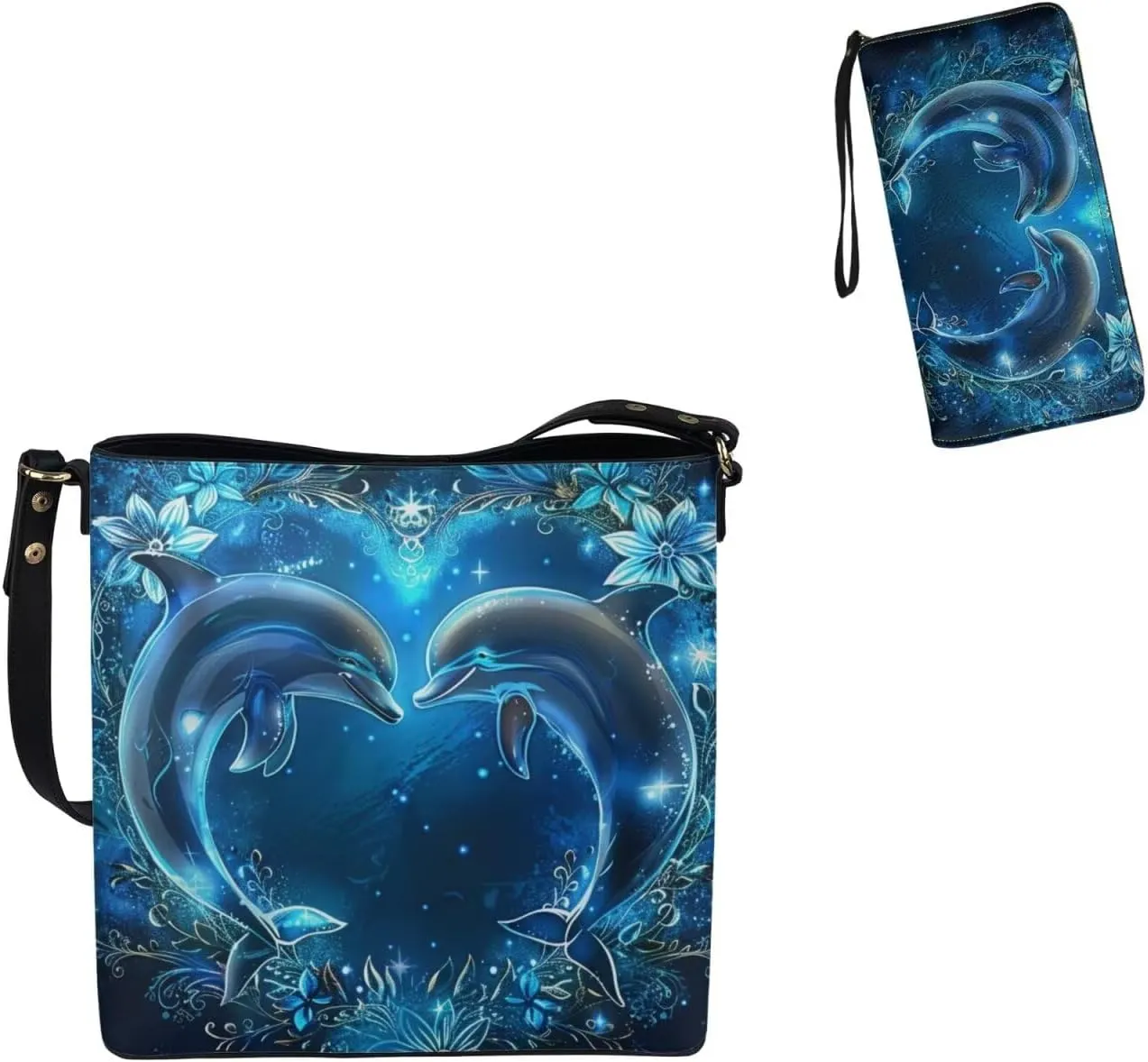 Womens Purses and Handbags Fashion Office Work Handbag Purse 2Pcs Set