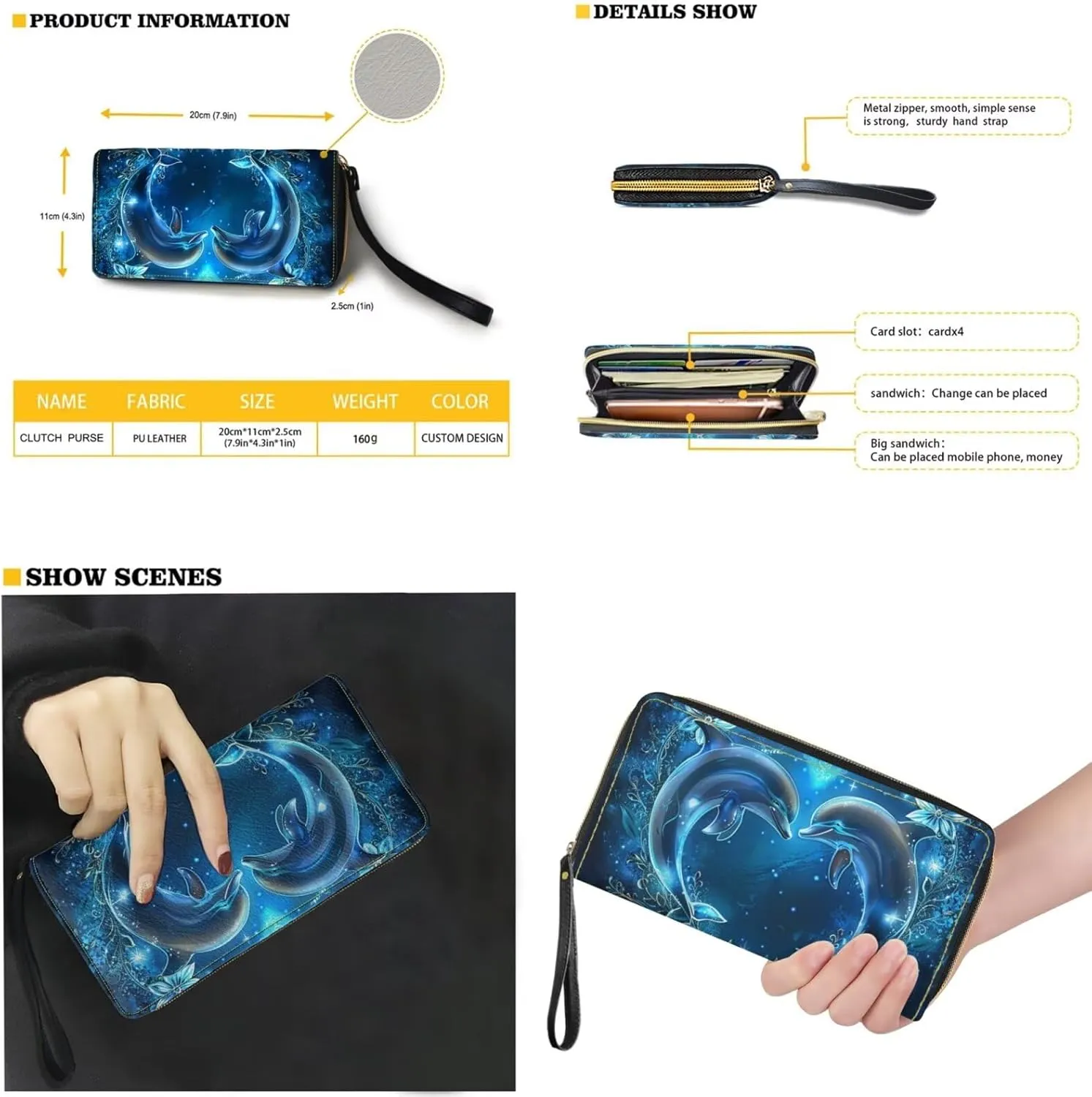 Womens Purses and Handbags Fashion Office Work Handbag Purse 2Pcs Set