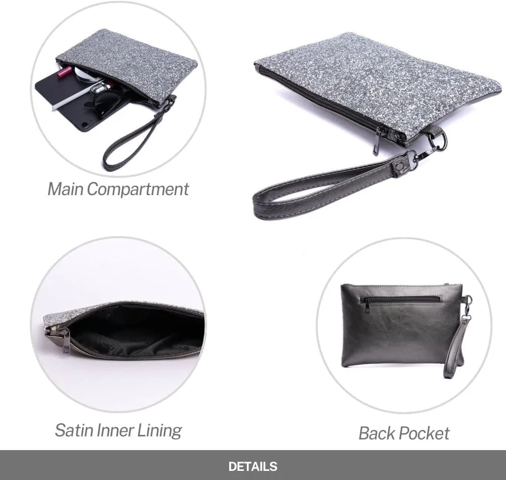 Women's Wristlet Wallet Clutch Purse Handbag with Zipper