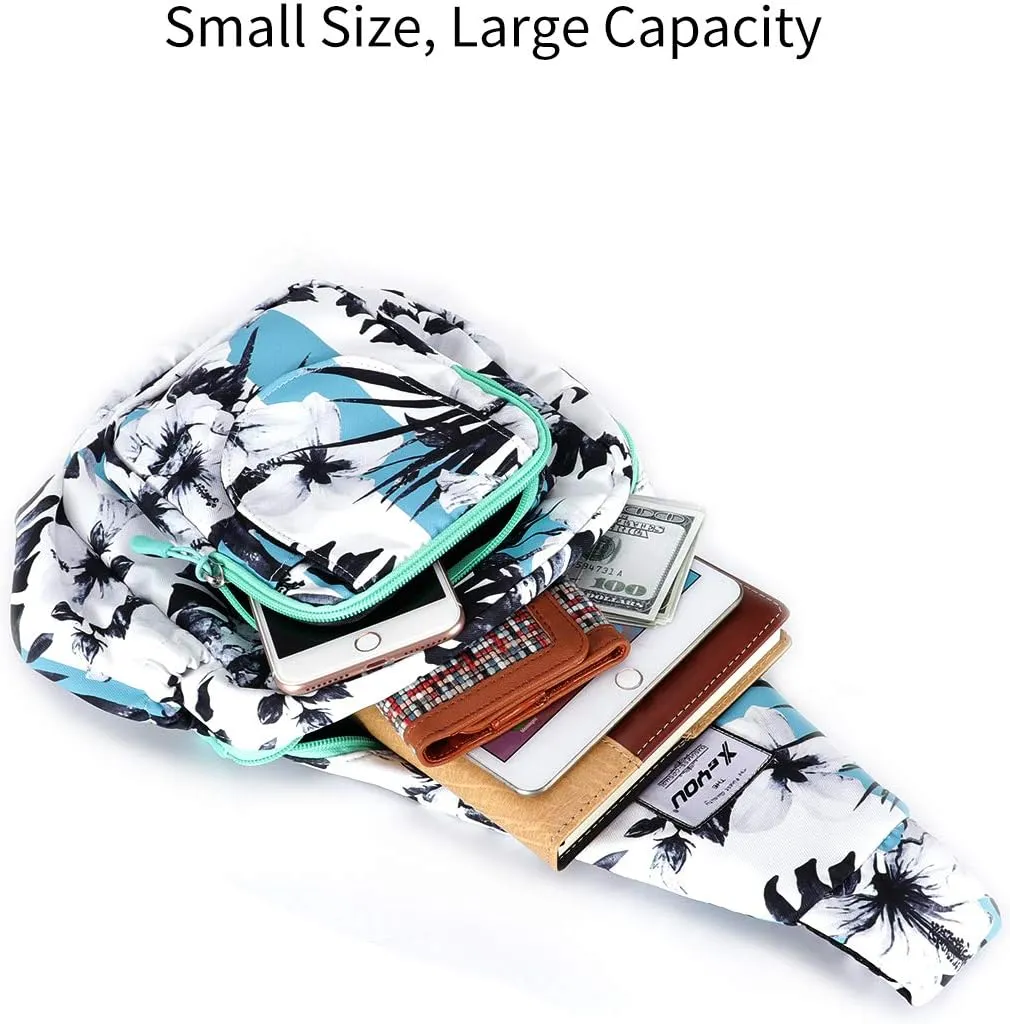 XEYOU Small Sling Bag - Lightweight One Strap Backpack Hiking Crossbody Chest Bag - Unisex Shoulder Daypack