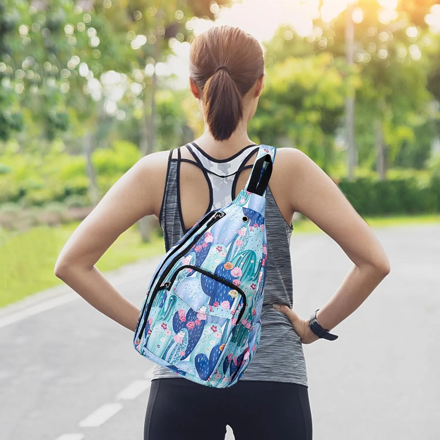 XEYOU Women's Sling Crossbody bag Casual Daypack Outdoor Travel Hiking Backpack for Cycling Walking Dog Hiking