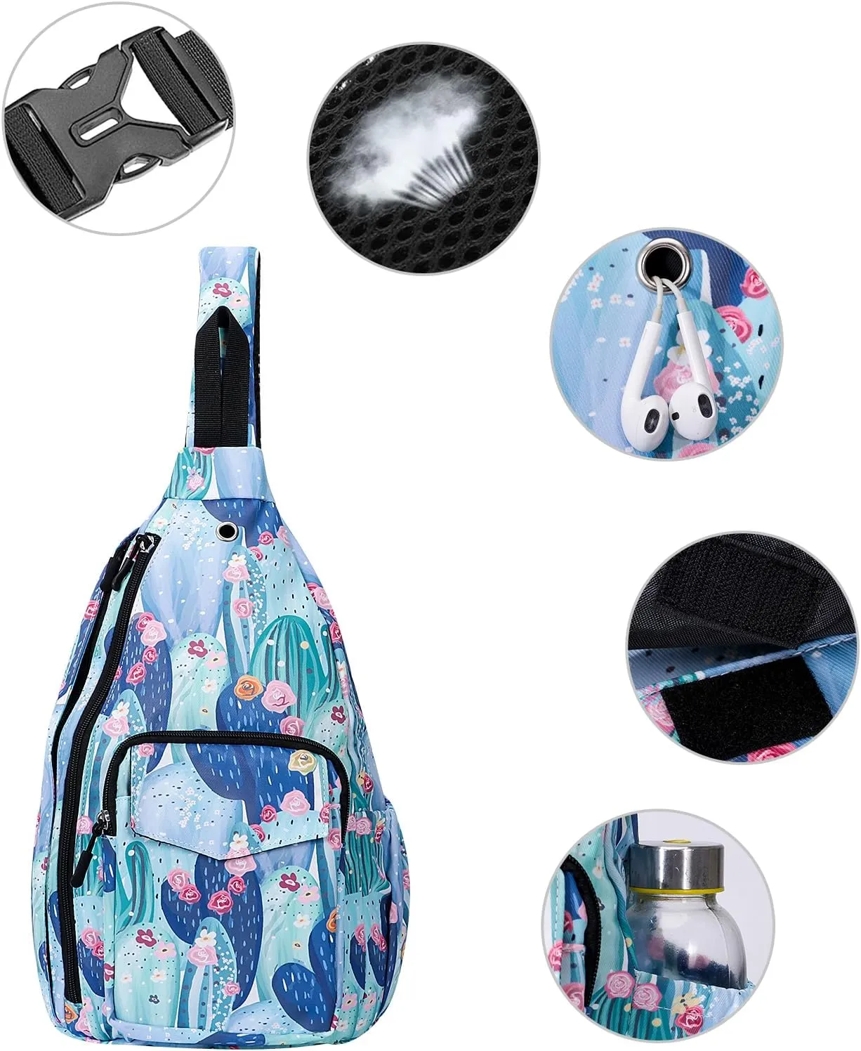 XEYOU Women's Sling Crossbody bag Casual Daypack Outdoor Travel Hiking Backpack for Cycling Walking Dog Hiking