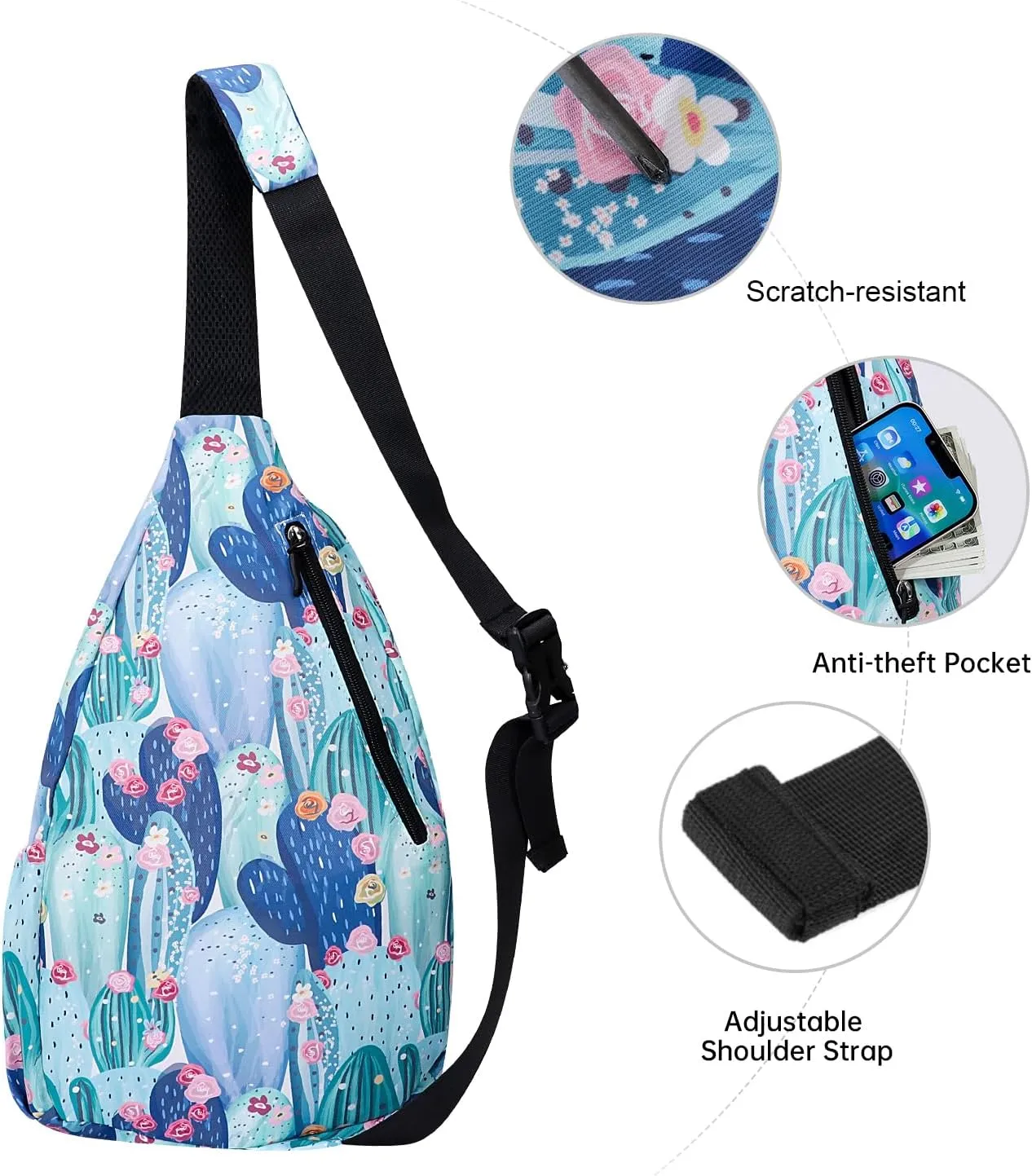 XEYOU Women's Sling Crossbody bag Casual Daypack Outdoor Travel Hiking Backpack for Cycling Walking Dog Hiking